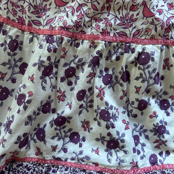 Pink, white, purple floral ruffle skirt - Picture 8 of 9